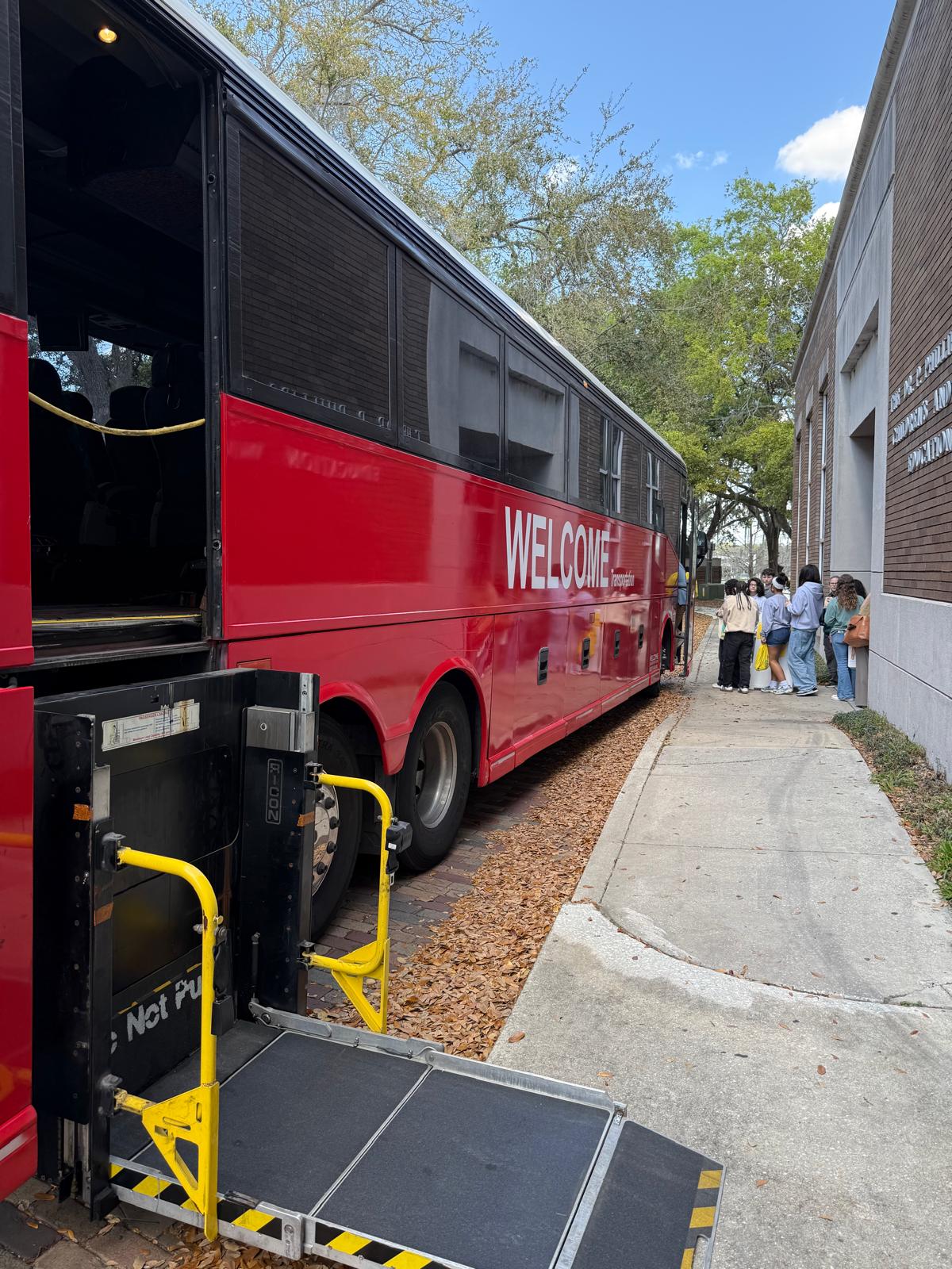 Welcome Transportation bus for school and team transportation